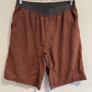 Prana Shorts Mens Large Performance Trail Running UPF Training Super Mojo Hybrid